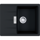 Fregadero sobre encimera FRANKE. CNG 611-62 ONYX FREG. CENTRO. 114.0691.255. Una cubeta. Escurridor. acabado sintético. Para mueble de 45